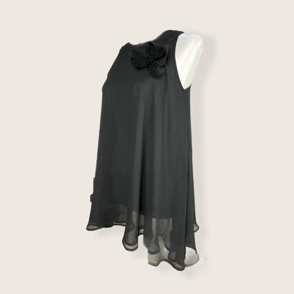 Twelve by Twelve Black Rose A-Line Sleeveless Top - Picture 6 of 13